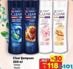 CLEAR ŞAMPUAN 350 ML CLEAR ŞAMPUAN 350 ML